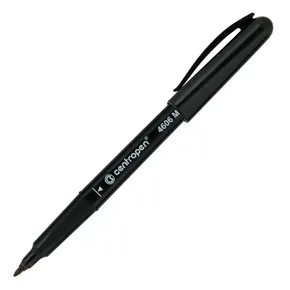 Centropen, marker 4606, czarny, 10szt, 1mm, na bazie alkoholu. CD/DVD marker, cena za 1szt
